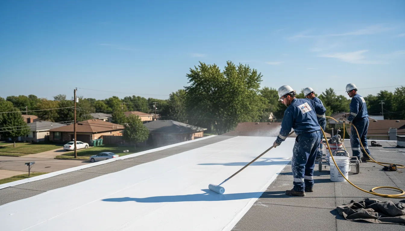 Commercial roof coating in Winston Salem, NC near me